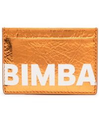 Bimba Y Lola - Logo-print Leather Card Holder - Lyst