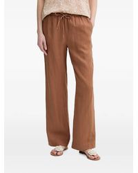 Marc O' Polo - Drawstring Wide-Leg Cotton Trousers - Lyst