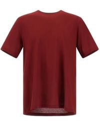 Herno - Crew-Neck Short-Sleeve T-Shirt - Lyst
