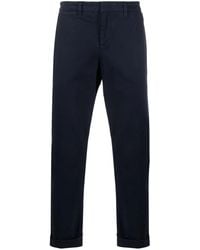 Fay - Capri Mid-Rise Tapered Trousers - Lyst