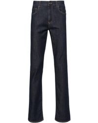 Canali - Halbhohe Straight-Leg-Jeans - Lyst