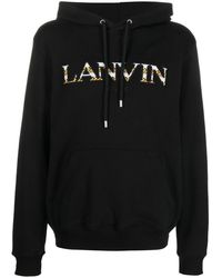 Lanvin - Hoodie mit Logo-Stickerei - Lyst