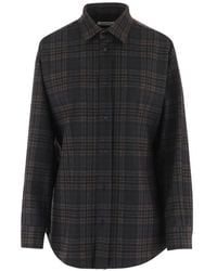 DARKPARK - Check-Pattern Button-Down Shirt - Lyst