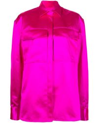 Alex Perry - Duchesse Satin Boxy Shirt - Lyst