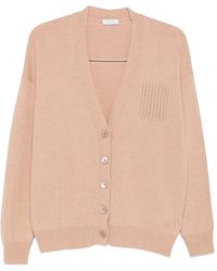 Peserico - Beaded-Pocket V-Neck Cardigan - Lyst