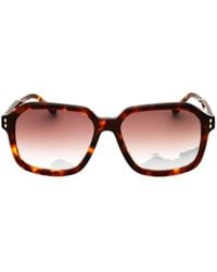 Isabel Marant - Tortoiseshell-Effect Rectangle-Frame Sunglasses - Lyst
