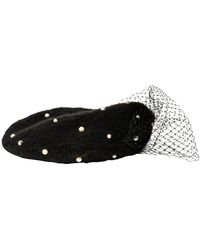 Jennifer Behr - Boina Con Detalle De Perlas - Lyst