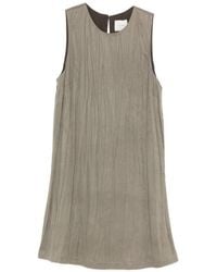 Alysi - Robe Courte Sans Manches À Effet Froissé - Lyst