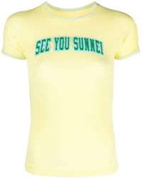 Sunnei - スローガンtシャツ - Lyst