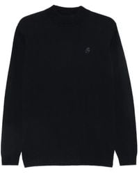 KARL LAGERFELD - Logo-Embroidered Crew-Neck Sweater - Lyst