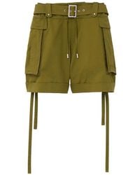McQueen - Belted Cargo Shorts - Lyst