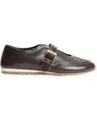 Tommy Hilfiger - Buckle-Fastening Leather Sneakers - Lyst