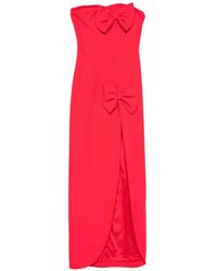 Alessandra Rich - Robe Longue À Détail De Nœud - Lyst
