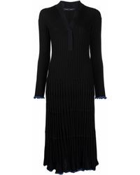 Proenza Schouler - V-neck Silk-blend Dress - Lyst