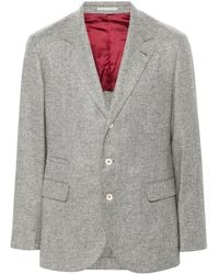 Brunello Cucinelli - Herringbone-Pattern Blazer - Lyst
