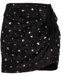 Self-Portrait - Geometric-print Asymmetric Midi Skirt - Lyst