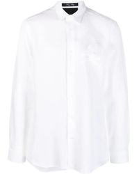 Philipp Plein - Long-Sleeve Linen Shirt - Lyst