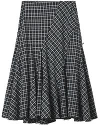 B+ AB - Checked-Pattern Skirt - Lyst