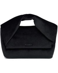 JW Anderson - Medium Twister Velvet Tote Bag - Lyst