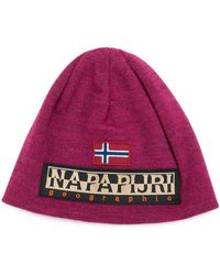 Napapijri Berretto con logo - Rosa