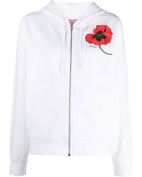 KENZO - Felpa Boke Flower Con Zip - Lyst