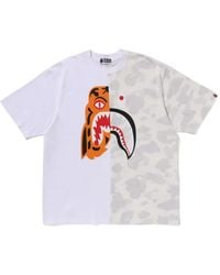 A Bathing Ape - Camiseta City Camo Tiger Shark - Lyst