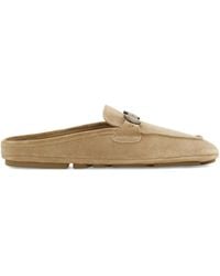 Ferragamo - Suede Slippers - Lyst