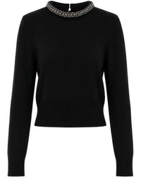 Pinko - Berlino Crystal-Embellished Sweater - Lyst