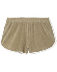 RE/DONE - Elastic-Waistband Terry Shorts - Lyst