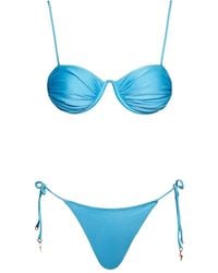 Noire Swimwear - Monowire Satin Bikini Set - Lyst