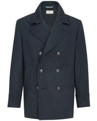 Brunello Cucinelli - Wool Caban Coat - Lyst
