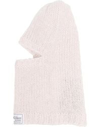 Raf Simons - Knitted Logo-Patch Balaclava Hat - Lyst