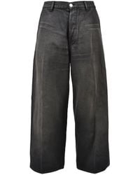 MASU - Faded Wide-Leg Jeans - Lyst