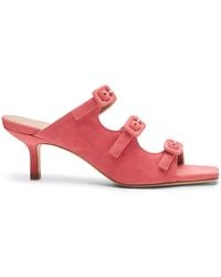 SCAROSSO - Manuela 60Mm Suede Sandals - Lyst