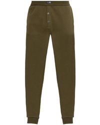 MM6 by Maison Margiela - Waffle-Knit Logo-Patch Trousers - Lyst
