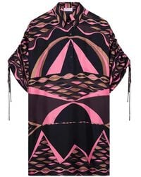 PUCCI - Dune-Print Silk Kaftan - Lyst