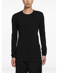 Lemaire - Long-Sleeve Ribbed T-Shirt - Lyst