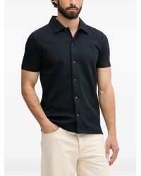 Lindbergh - T-Shirt En Maille Gaufrée À Manches Courtes - Lyst