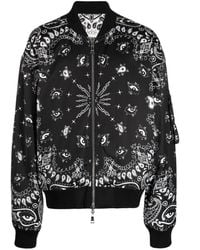 Haculla - Wendbare Bomberjacke Mit Paisley-Print - Lyst