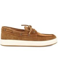 Hogan - Lace-Up Suede Sneakers - Lyst