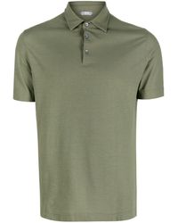 Zanone - Short-sleeved Cotton Polo Shirt - Lyst