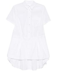 Noir Kei Ninomiya - Layered Short-Sleeve Mini Dress - Lyst