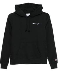Champion - Logo-Embroidered Drawstring Hoodie - Lyst