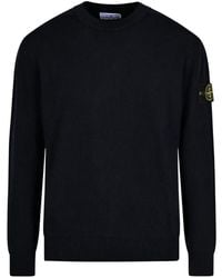 Stone Island - Crew-Neck Long-Sleeve Sweater - Lyst