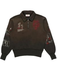 Samuel Zelig - Varsity Poloshirt mit kurzem Reißverschluss - Lyst