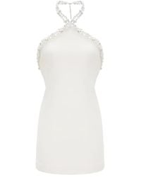 retroféte - Beaded Halter Neck Mini Dress - Lyst