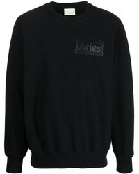 Aries - Logo Crew-neck Sweatshirt - Lyst