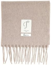 Jacquemus - Schal Mit Fransen Und Logo-Patch - Lyst
