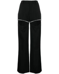 Area - Gerade Hose mit Cut-Out - Lyst