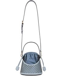 Etro - Medium Saturno Grid Cut-Out Crossbody Bag - Lyst